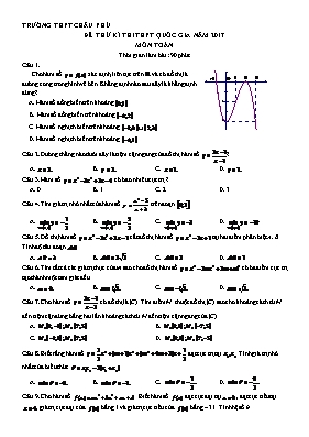 Đề thử kì thi THPT quốc gia năm 2017 môn toán - Trường THPT Châu Phú